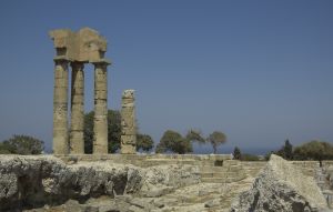 Photo des restes d'un des temples d'Ath�na